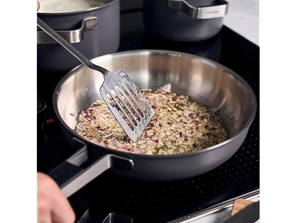 ZWILLING Pure 9.5-inch Stainless Steel Fry Pan, Grey