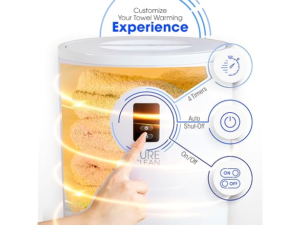 PureClean Towel Warmer Bucket, Portable