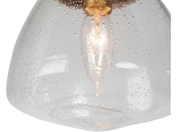 GEPOW GEPOW Antique Gold Pendant Light, Modern Hanging 