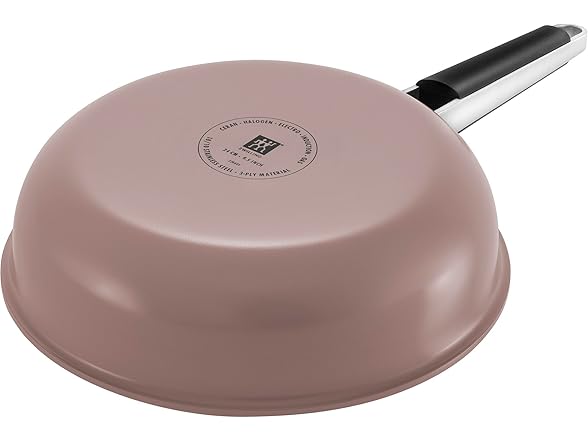 ZWILLING Pure 9.5-inch Stainless Steel Ceramic Nonstick Fry Pan, Rose
