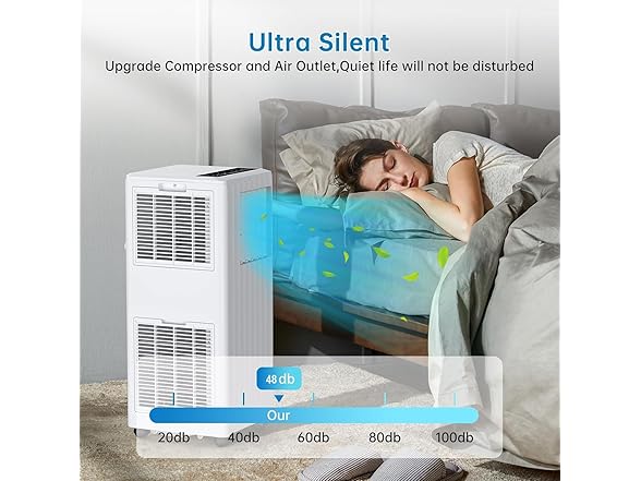 dainslef 350sqft 8k BTU Portable AC
