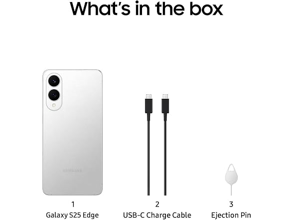 (New) Samsung Galaxy S25 Edge Phone - Unlocked (Open Box)
