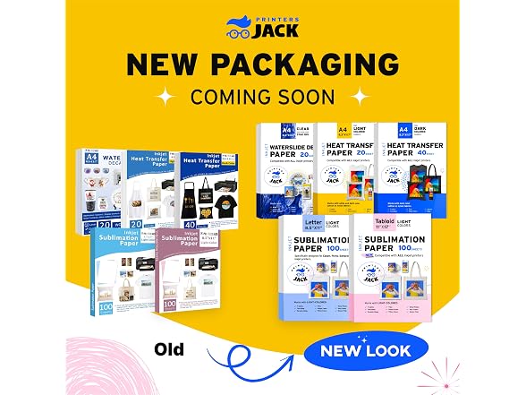 Printers Jack Sublimation Paper - Heat Transfer Paper 100 Sheets
