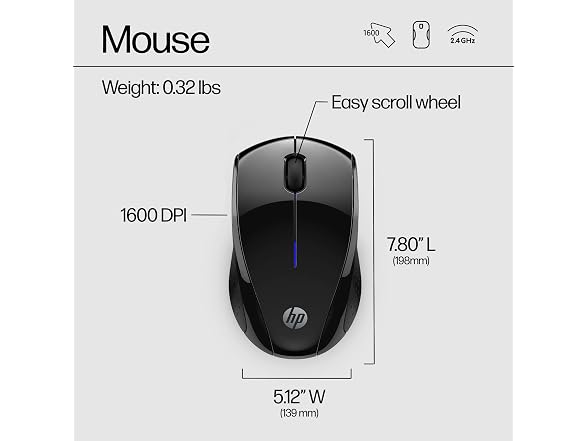 HP X3000 Black G3 Wireless Mouse
