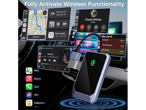 TERUNSOUl Wireless CarPlay Adapter