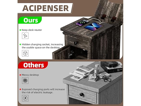 ACIPENSER Farmhouse End Table