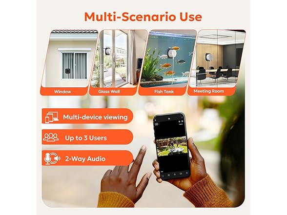 owltron 2K Window Camera | 5G & 2.4GHz | 3MP