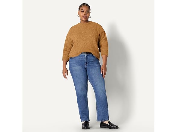 AE Womens Oversized Faux Mohair Sweater