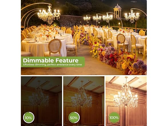Sigalux E12 LED Candelabra 60W 2700K 6pk