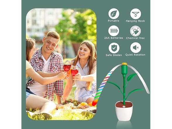 4PCS Outdoor or Indoor Fly Repellent Fan