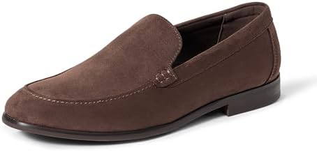 Amazon Essentials Men's Venetian Loafers, Brown Faux Suede, 10