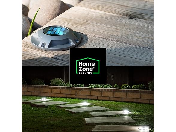 Home Zone 4Pk Solar Deck Light - Silver