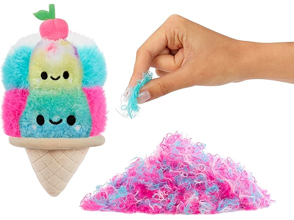 Fluffie Stuffiez Double Scoop Ice Cream Plush