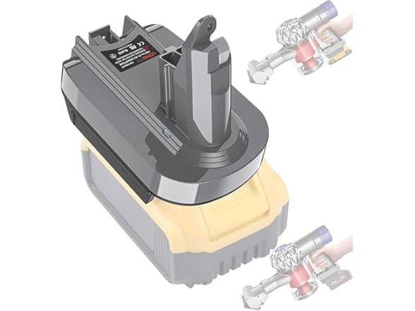 LONG FIT Dewalt 20V/M18 to Dyson V6 Adapter Kit