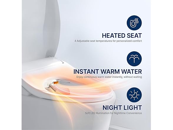 Inus N31 Electronic Bidet Heated Seat & Nightlight