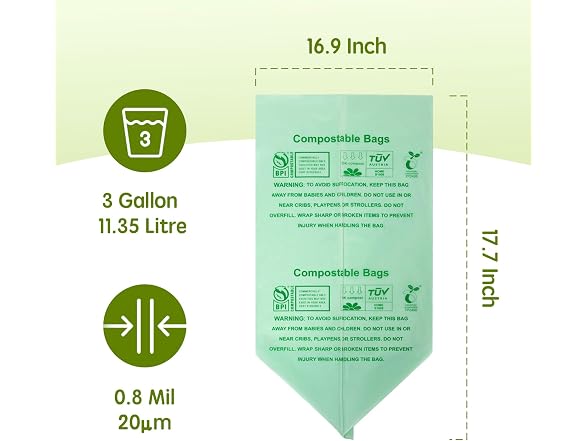 OMOTIYA Compostable Trash Bags