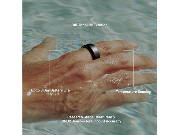 Oura Ring 4 - Gold - Size 8 - Smart Ring