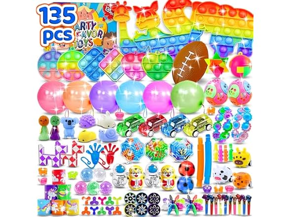 Erosbon 135pcs Party Favors for Kids