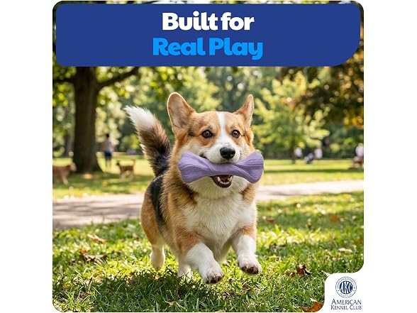 American Kennel Club Training Dog Chew Toy, Purple