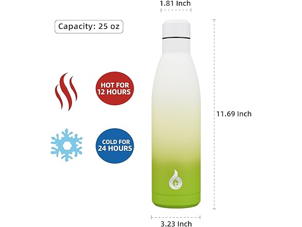 BJPKPK BJPKPK 25oz Insulated Stainless Steel Water Bottles