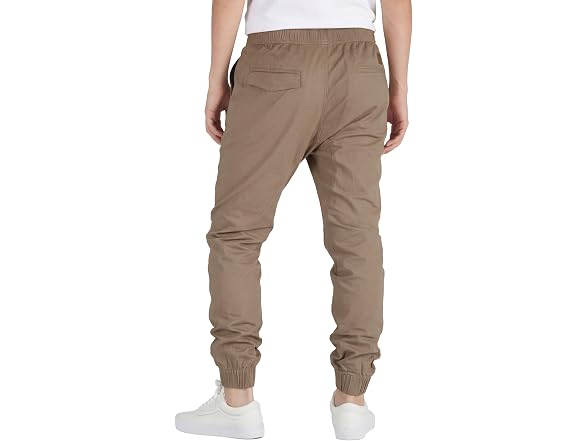 Italymorn Men (L) Stretch Chino Joggers Slim Pants