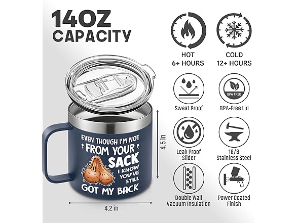 VIWIS Funny Step Dad Father's Day Gifts