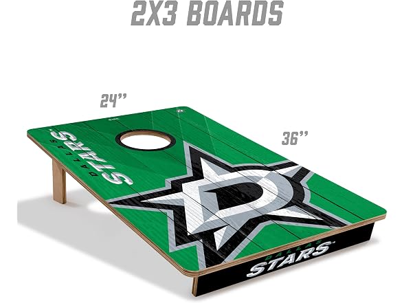 YouTheFan NHL 2' x 3' Wood Cornhole Set
