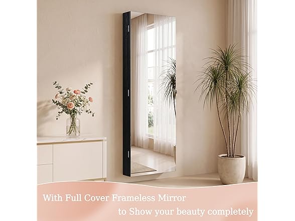 Black Jewelry Armoire Organizer