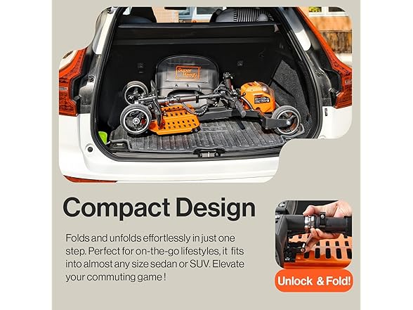 SuperHandy Passport Pro Mobility Scooter (Orange)