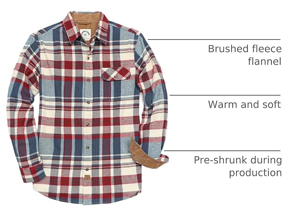 Dubinik Men (L) Flannel Long Sleeve Casual Shirt