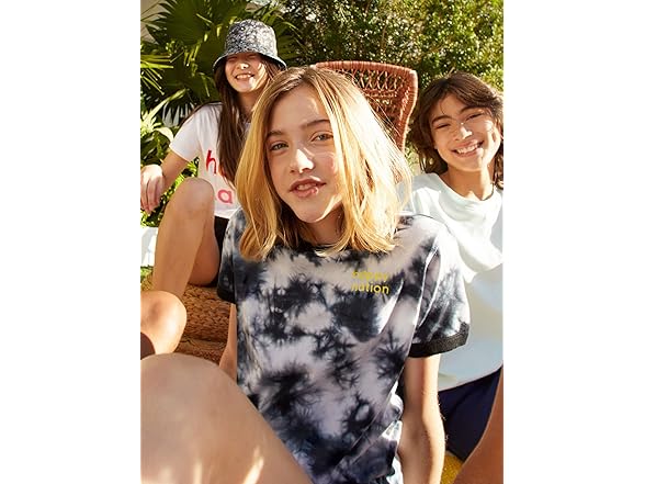 Happy Nation Womens Cotton Crewneck Ringer T-Shirt (S+)