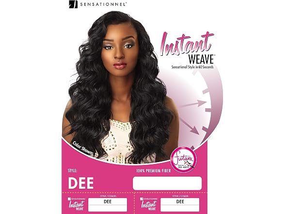 Sensationnel Instant Weave Half Wig Dee 1B