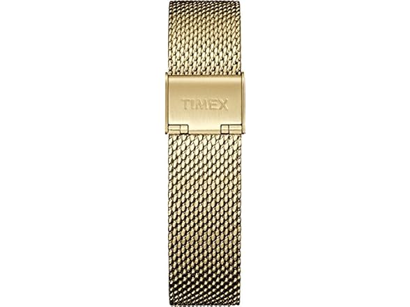 Timex Two-Piece 18mm Gold-Tone Stainless Steel Mesh Quick-Release Bracelet