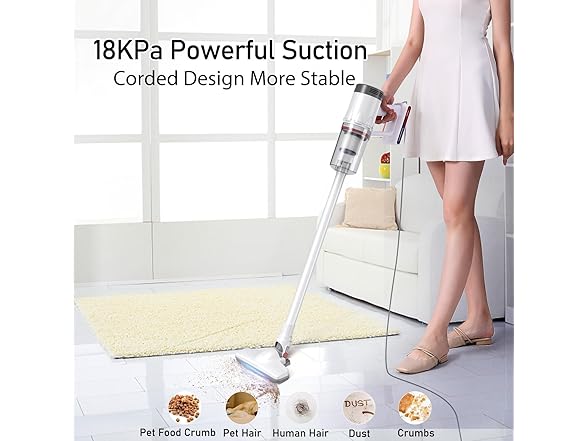 CNIEQOP Ultralight Stick Vacuum Cleaner