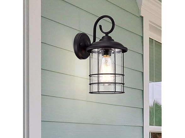 MICSIU W0889 12 Inch Outdoor Wall Lantern 2 Pack