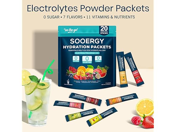 SOOERGY Electrolytes Powder Packets