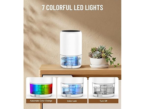 Dravonic Quiet Portable Dehumidifier