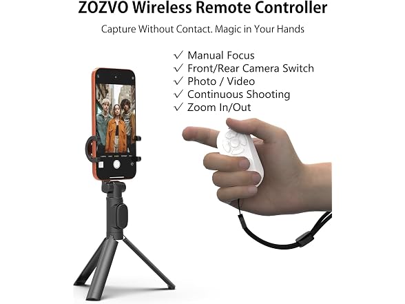 ZOZVO Wireless Remote Controller White