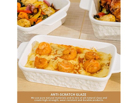 Dafuceramic Baking Dish Set of 4