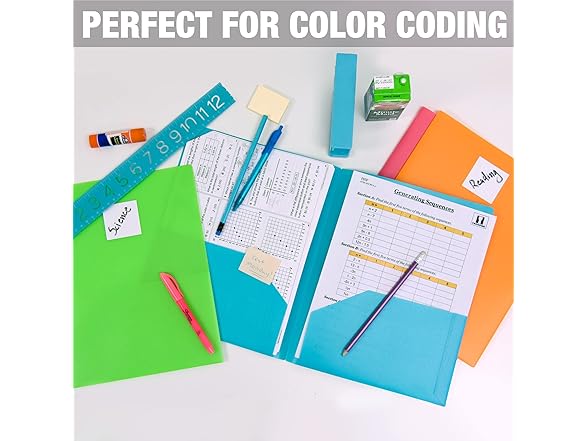 Samsill Durable Plastic  Pocket Folders