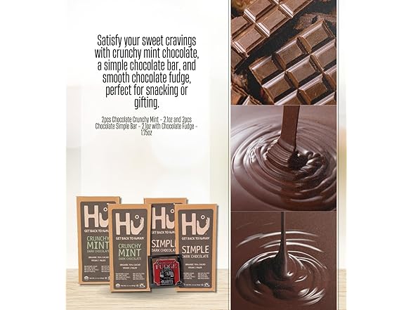 5 Item Set- Hu Chocolate Mint & Simple & Claeys Fudge