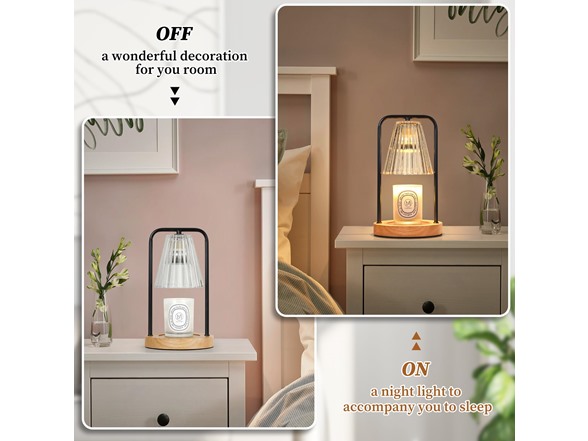 VerRon Jar Candle Warmer Lamp