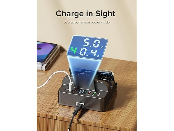 WU-MINGLU Wireless 8-Ports 80W Charging Station