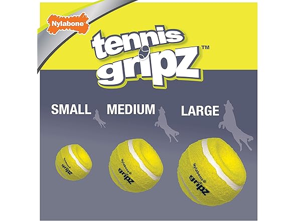 Nylabone Tennis Ball Dog Toy 3pk