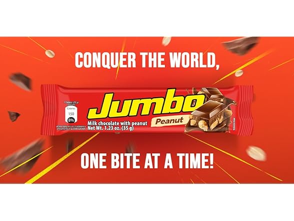 Jumbo Peanut Chocolate Bar 12ct 14.8oz