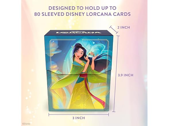 Ravensburger Disney Lorcana TCG Deck Box Featuring Mulan