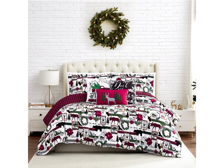 Southshore 6pc Christmas Comforter Set - Gallery 17