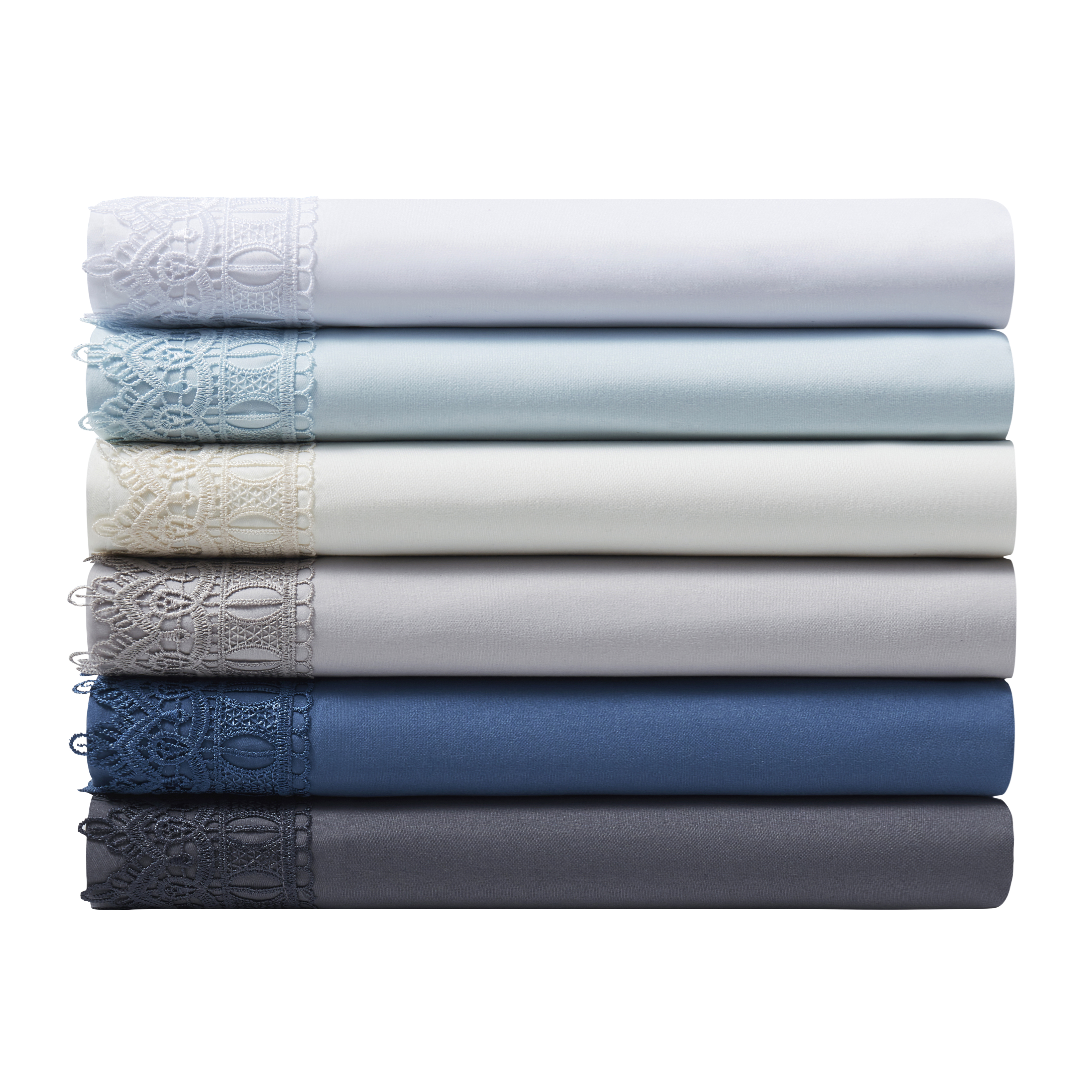 Lace Crochet 4 Piece Rayon From Bamboo Sheet Set - Gallery 28