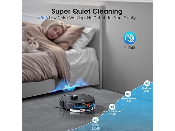 SHELIKI Robot Vacuum and Mop Combo