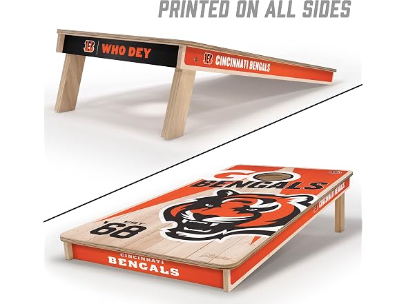 YouTheFan NFL 2' x 4' Wood Cornhole Set